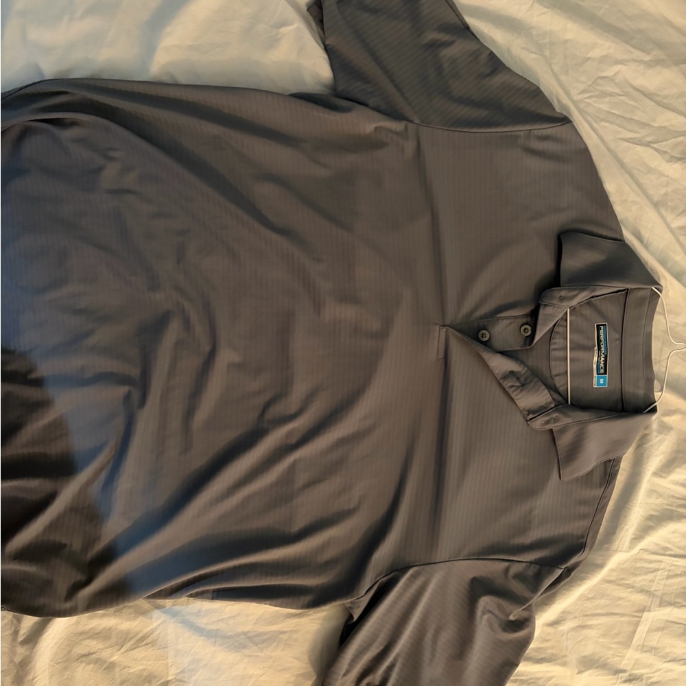 Roundtree & Yorke Men's Dark Gray Polo Shirt